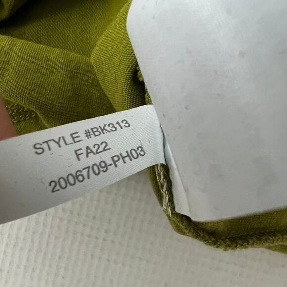 J. Crew Tissue Mockneck Tank Green Women Size Large - Picture 5 of 8
